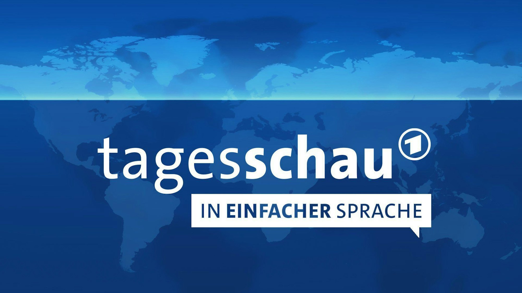 Das Logo des neuen Newsangebots „Tagesschau – in einfacher Sprache“. Aus den rund ein Dutzend Beiträgen der gewohnten News werden dafür etwa vier Themen herausgegriffen und völlig anders aufbereitet.