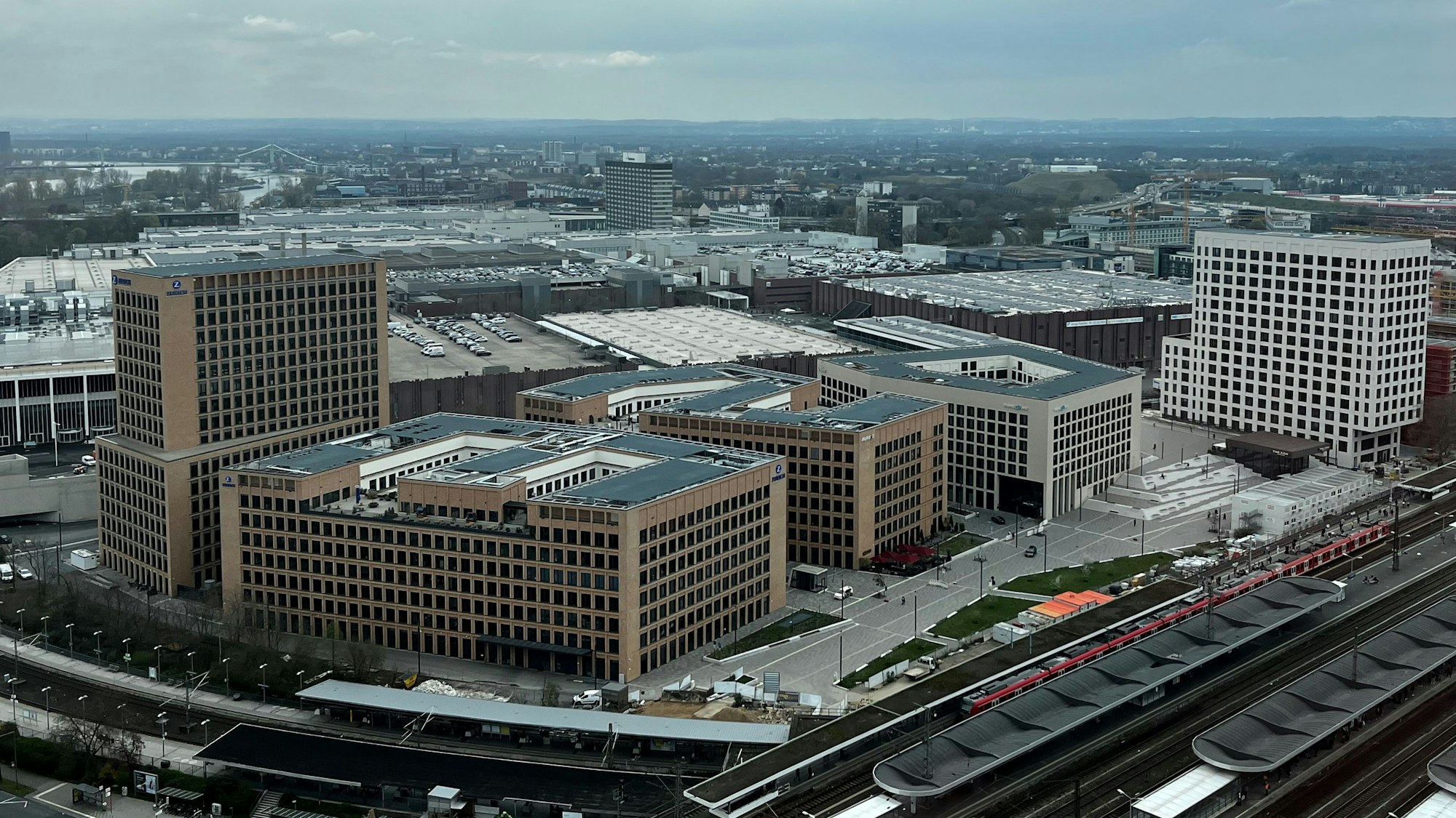 Die Messe City von oben.