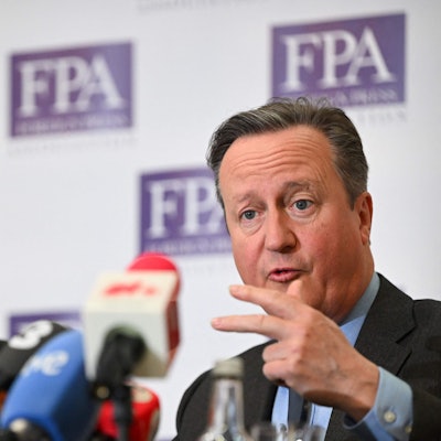 David Cameron am Donnerstag bei einer Pressekonferenz im Zentrum Londons
