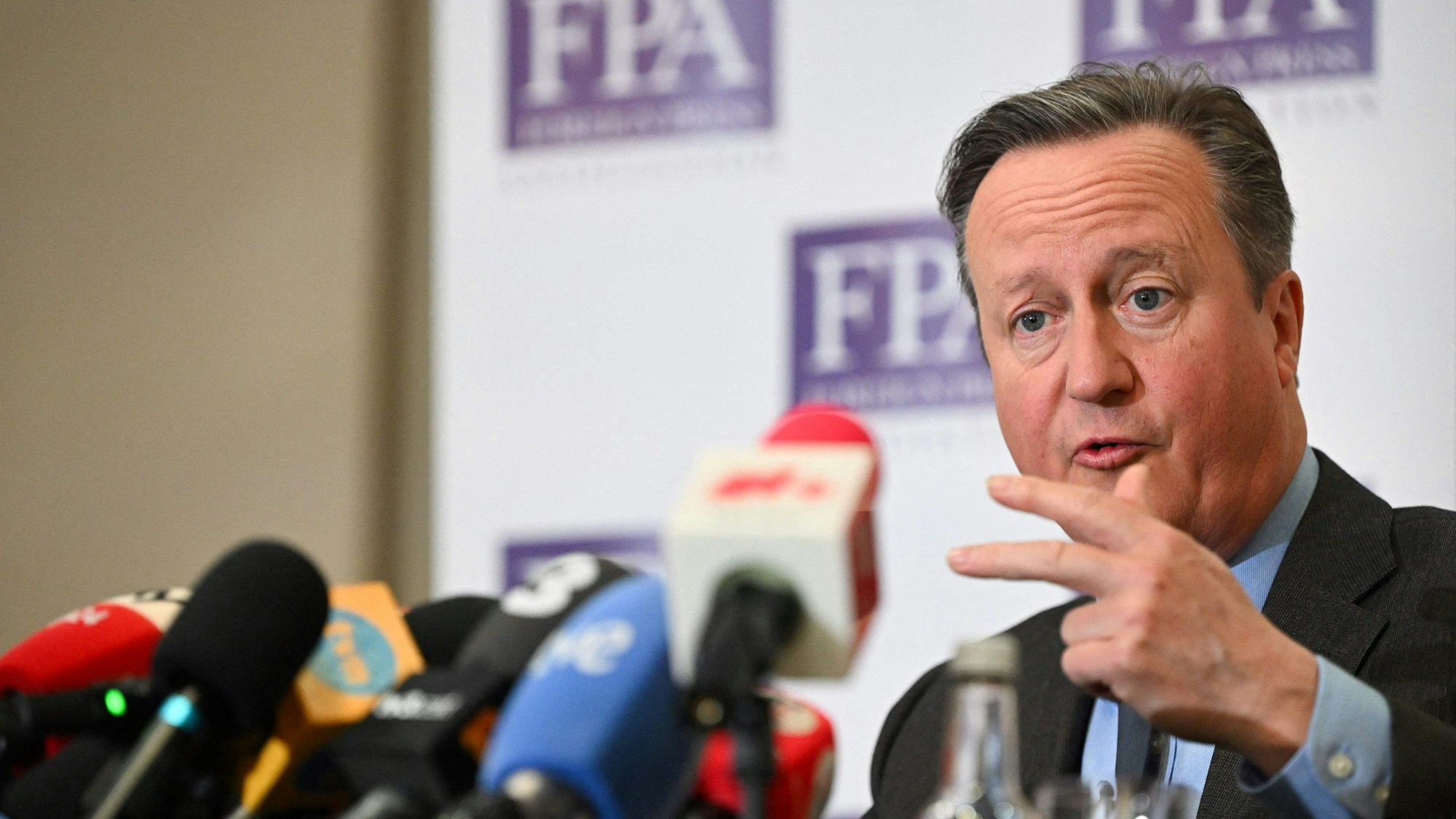 David Cameron am Donnerstag bei einer Pressekonferenz im Zentrum Londons