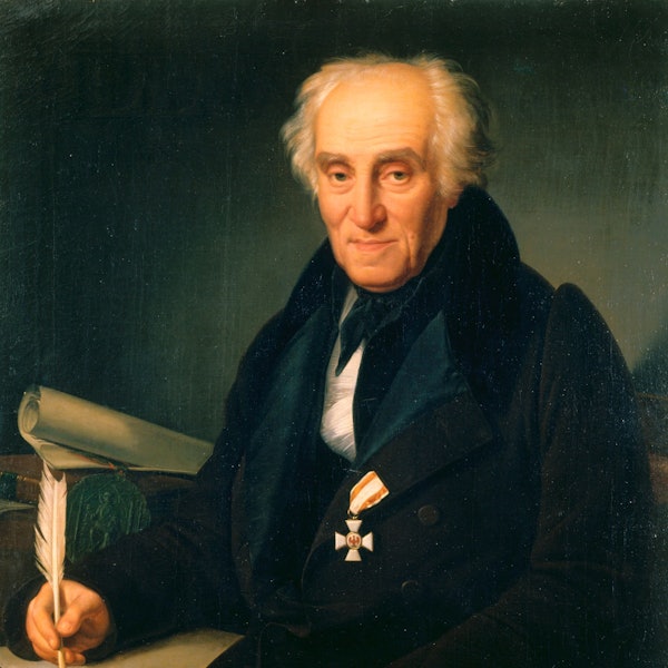 Porträt des späten Ferdinand Franz Wallraf von Egidius Mengelberg