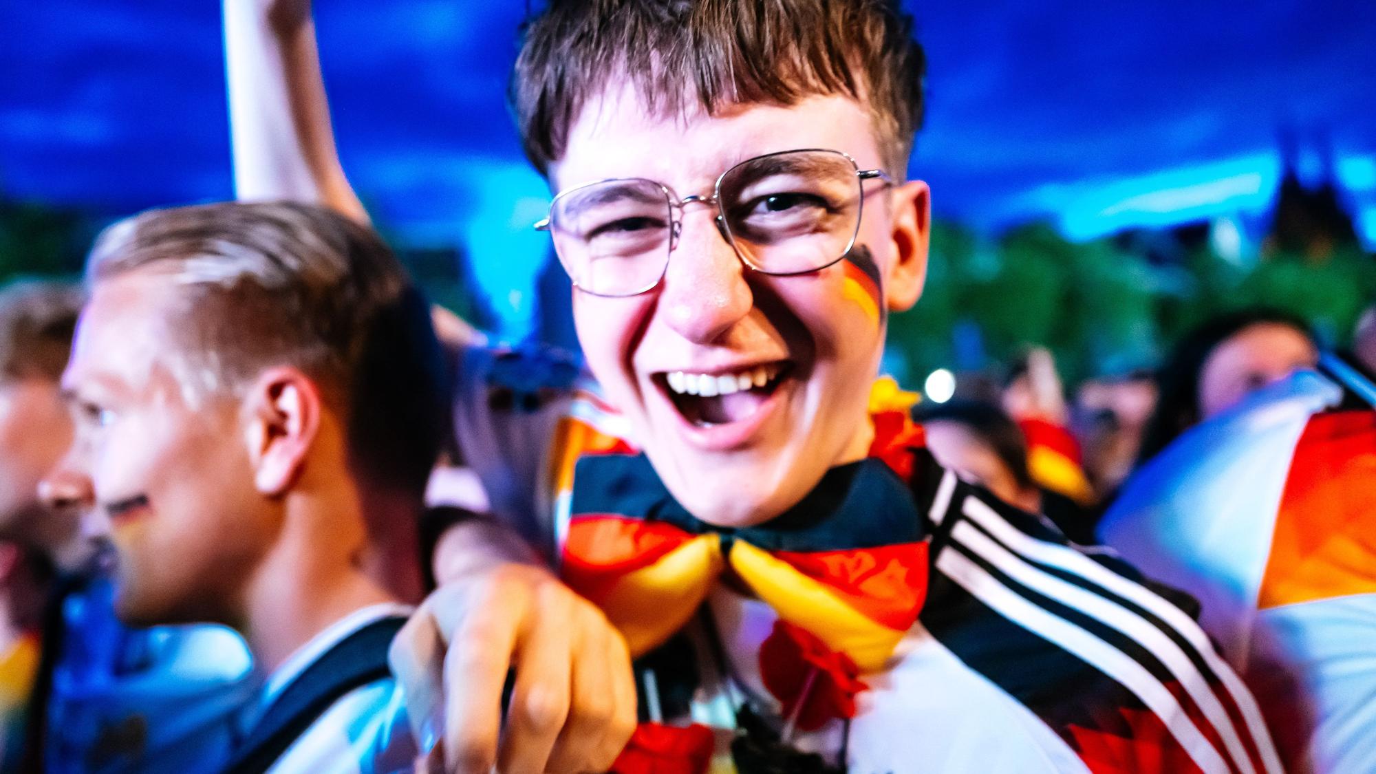 Die Stimmung war auch unter den deutschen Fans bestens.