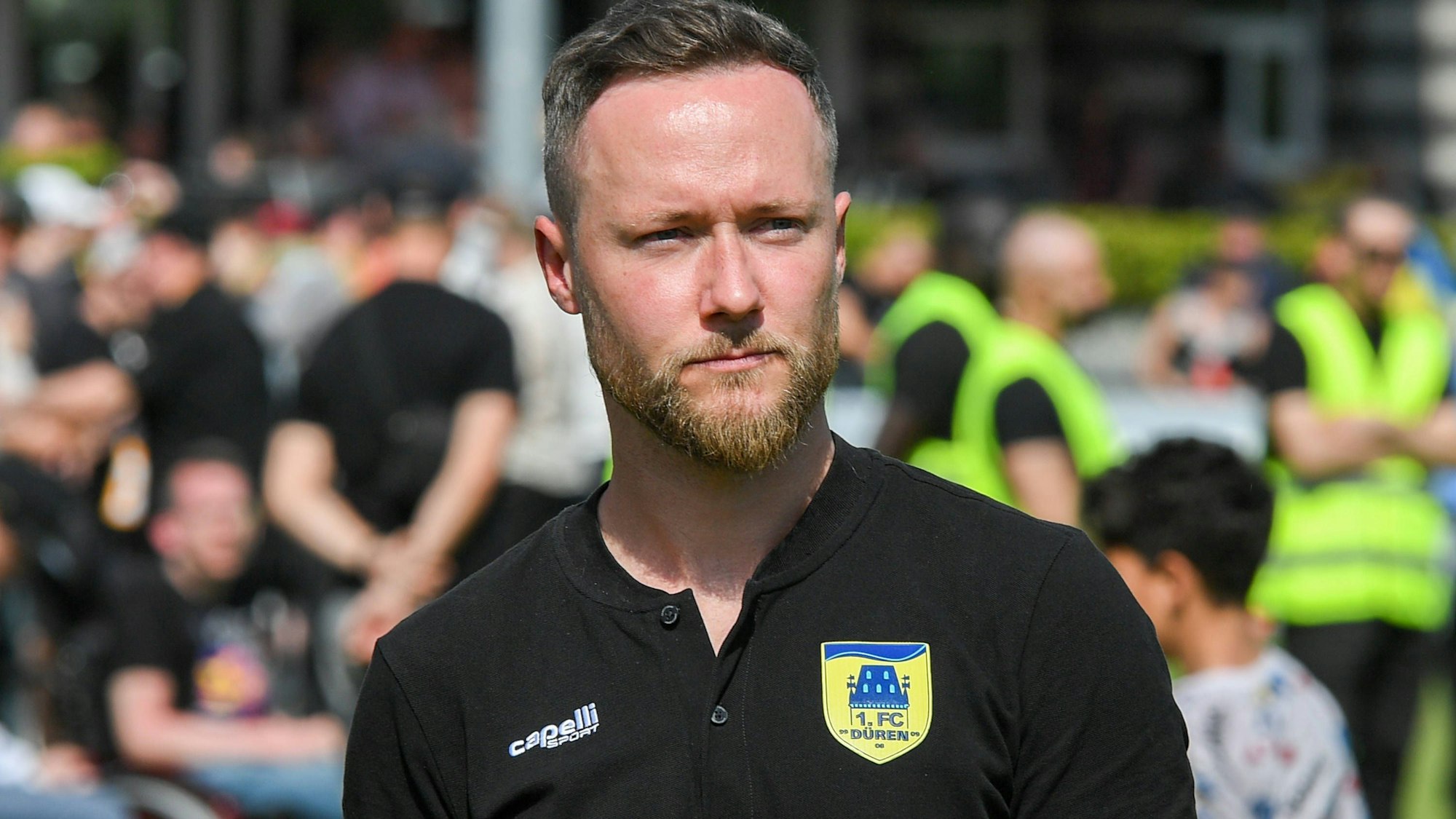 Martin Grund Co-Trainer 1. FC Düren, Porträt, Portrait, 11.05.2024, Düren Deutschland, Fussball, Regionalliga West, 1. FC Düren - TSV Alemannia Aachen *** Martin Grund Co Coach 1 FC Düren , Portrait, Portrait, 11 05 2024, Düren Germany , Football, Regionalliga West, 1 FC Düren TSV Alemannia Aachen xmhx
