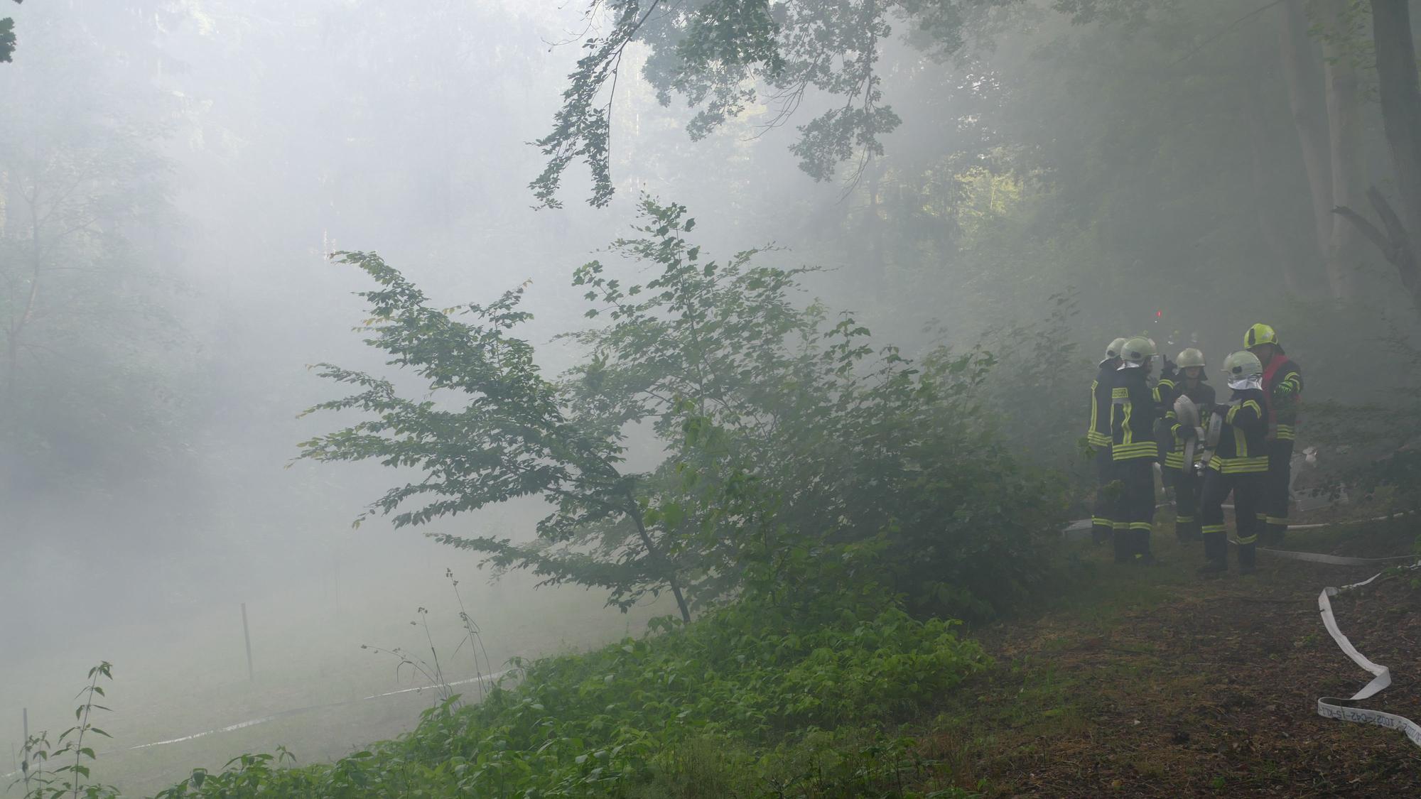 Was aussieht wie idyllischer Morgennebel, kommt in Wahrheit von einer Nebelmaschine, die Rauch simulieren soll.