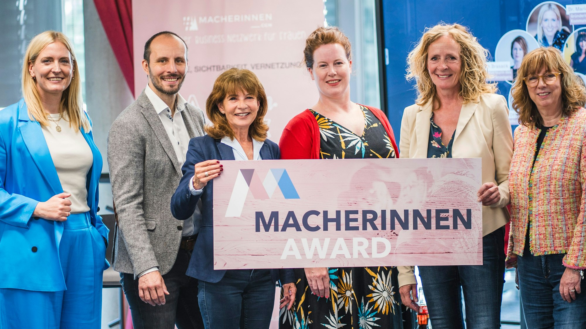 Sie freuen sich auf den neuen Award (v.l.): Marie-Christine Frank, Silvio Bernadowitz, Claudia Schall, Sarah Brasack, Isabella Neven Dumont und Cordula von Wysocki.