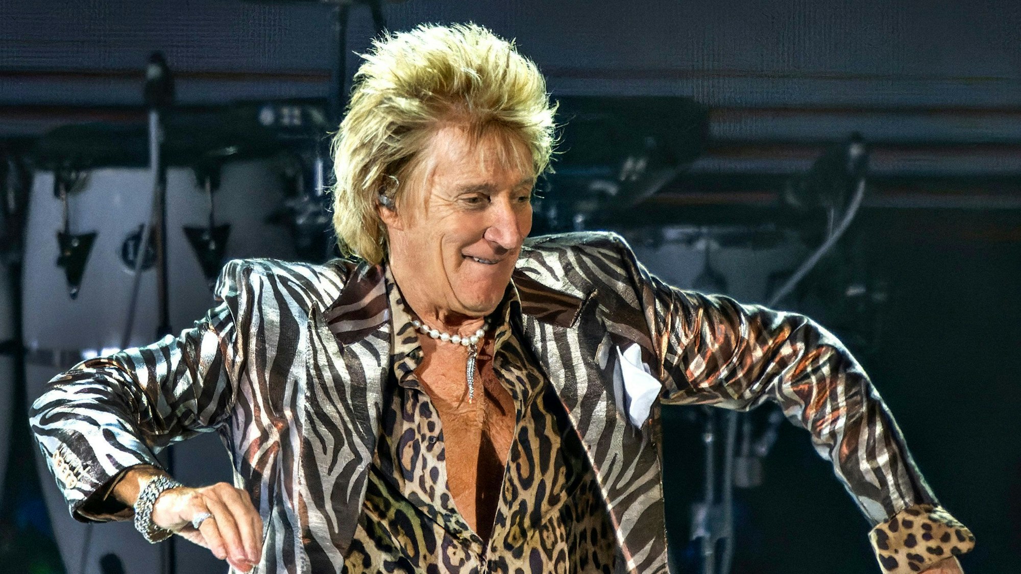 Rod Stewart kommt am 25. Juni nach Köln. Hier zu sehen bei einem Konzert in Kopenhagen.