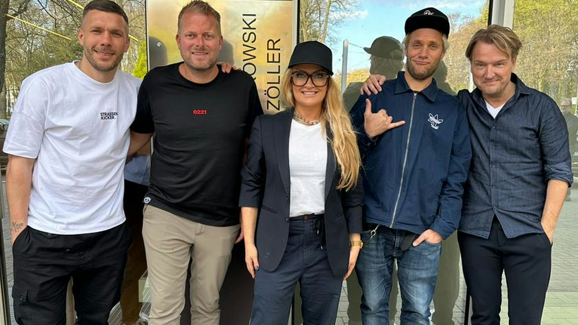 Teamarbeit: Lukas Podolski, Wilke Stroman, Dagmara Mortan, Florian Mortan und Markus Krampe (v.l.).