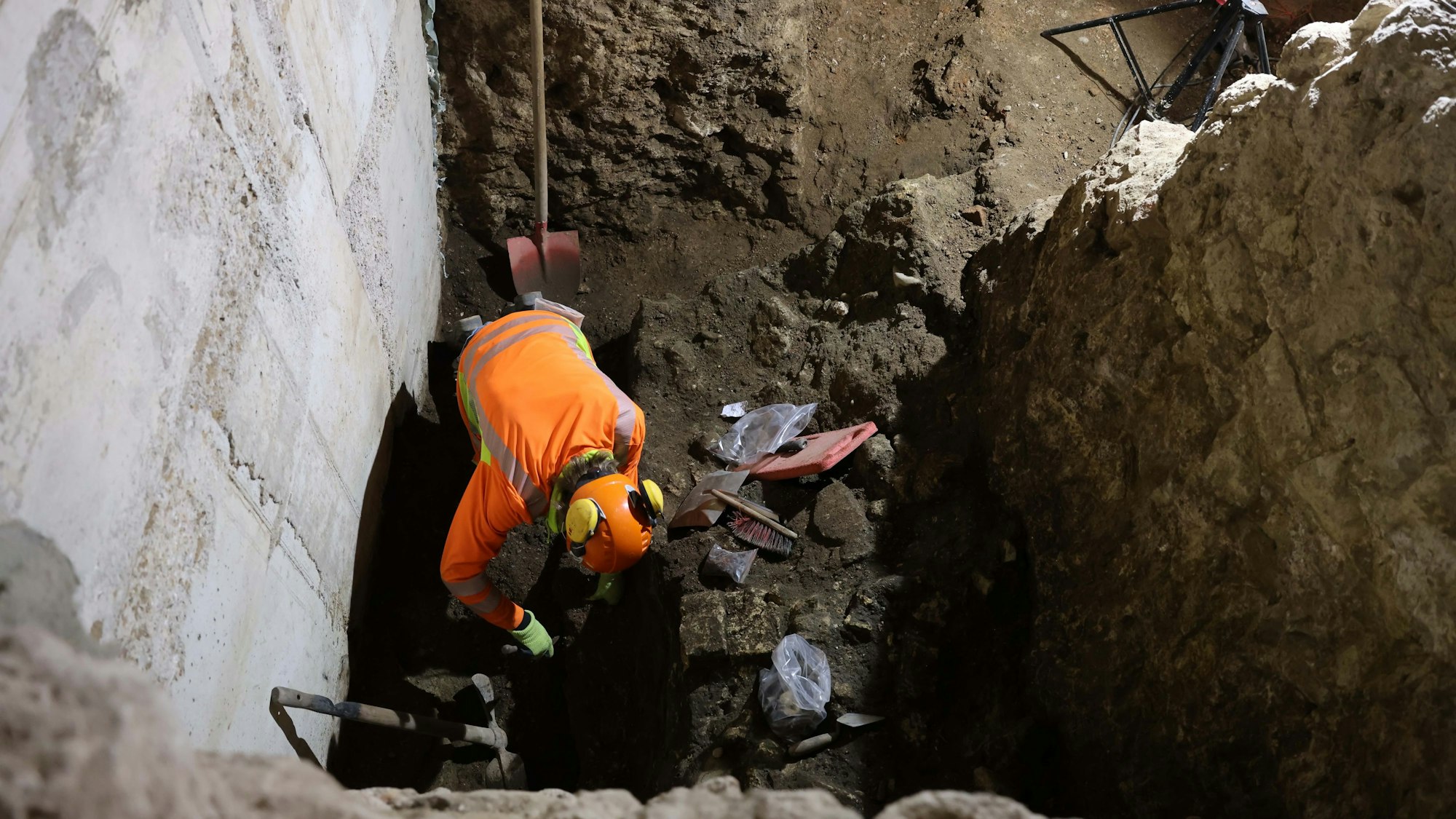 Parallel zum Bau des Museums laufen weiterhin Ausgrabungen für das künftige MiQua.