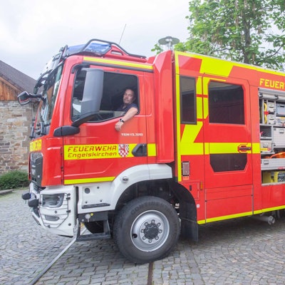 Das neue LF 20 der Freiwilligen Feuerwehr Engelskirchen.