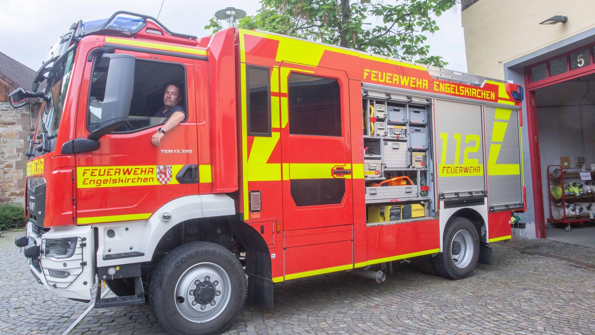Das neue LF 20 der Freiwilligen Feuerwehr Engelskirchen.