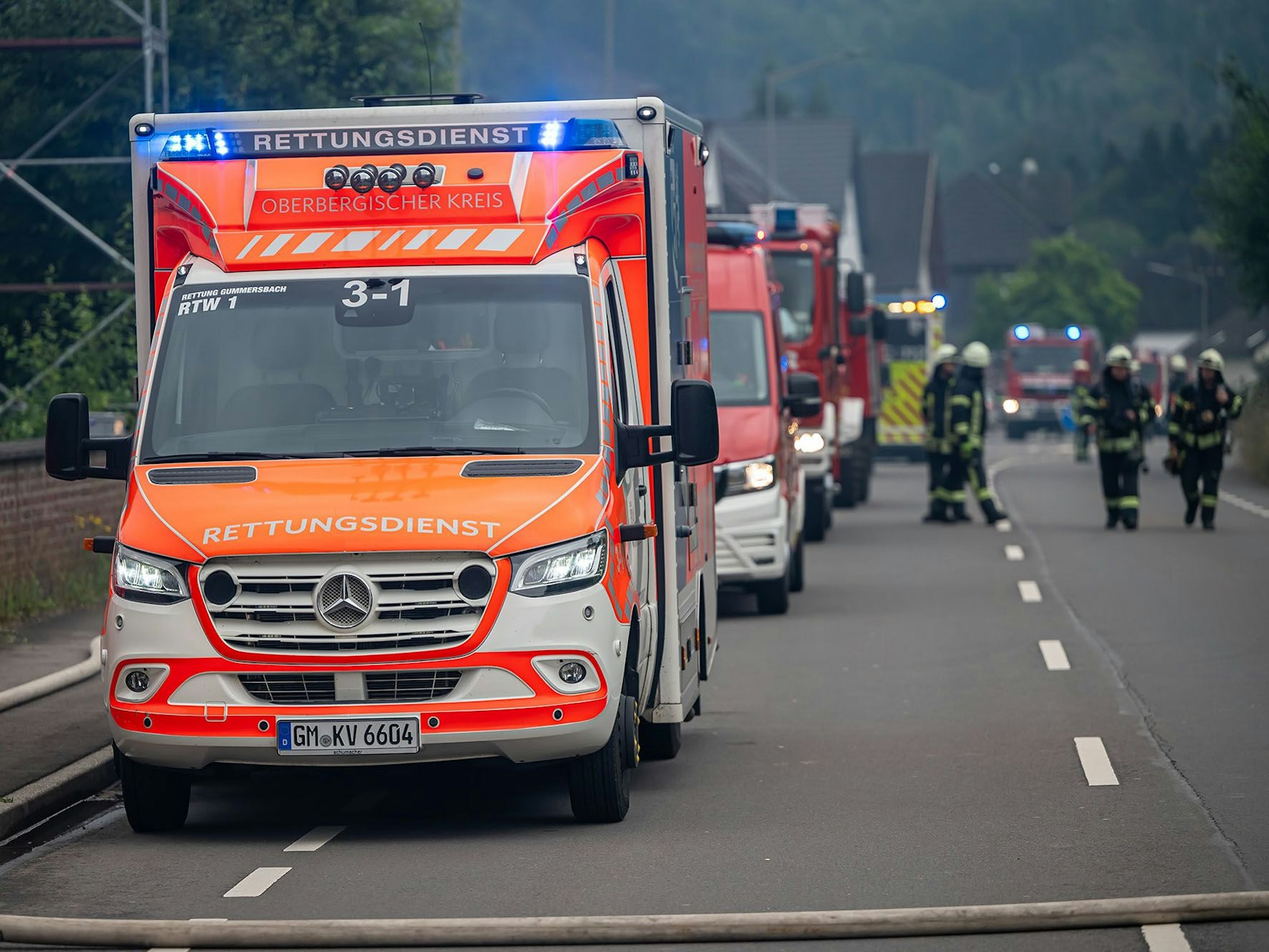 Ein Großaufgebot des Rettungsdienstes war im Einsatz.