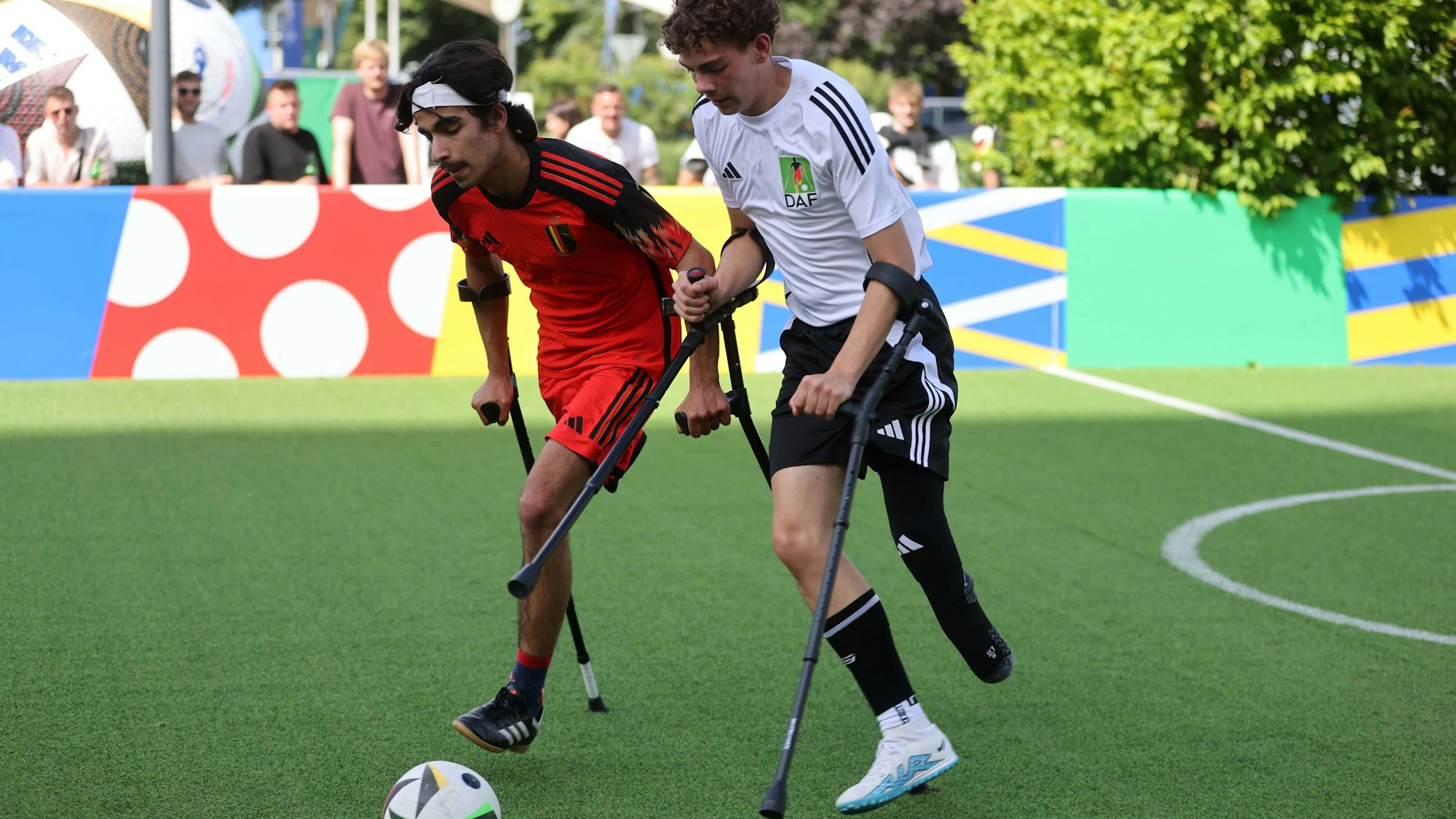 Beeindruckend war für viele Besucher das Spiel der Amputierten-Nationalmannschaften aus Belgien und Deutschland.