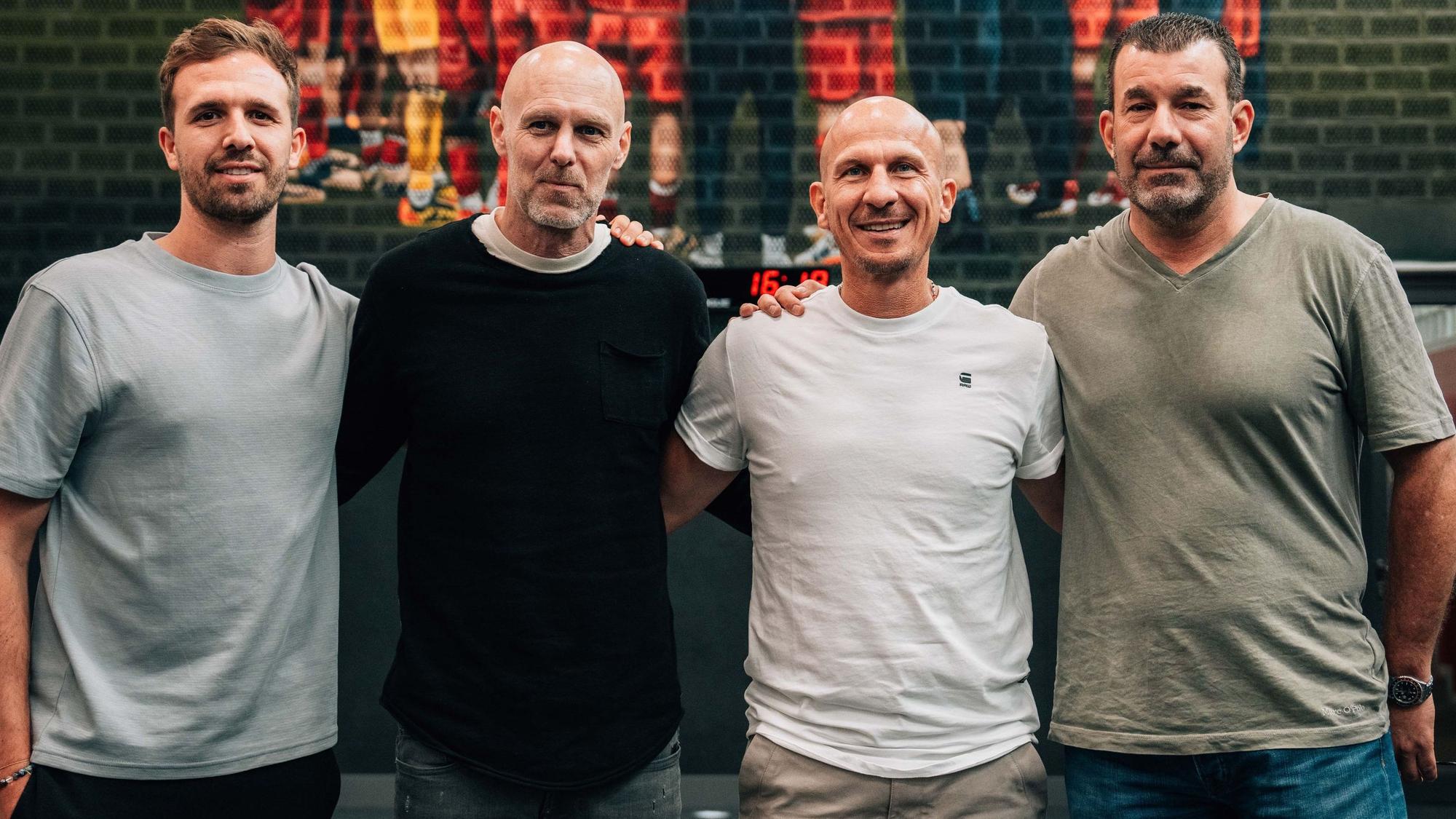 Das neue Trainerteam des 1. FC Köln mit Bernd Eibler, Thomas Hickersberger, Gerhard Struber und Peter Greiber (v.l.n.r.).