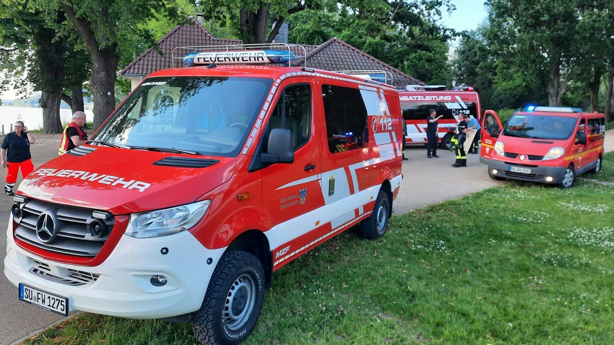 Ein Einsatzwagen der Feuerwehr.
