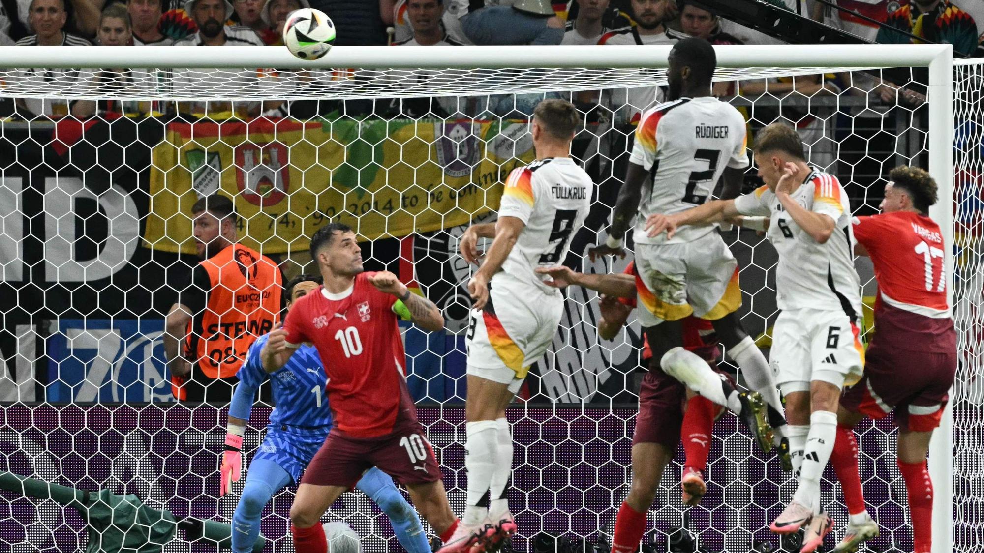 Unwiderstehlich: Niclas Füllkrug konnte sich gegen die Schweiz auf sein überragendes Kopfballtiming verlassen.
