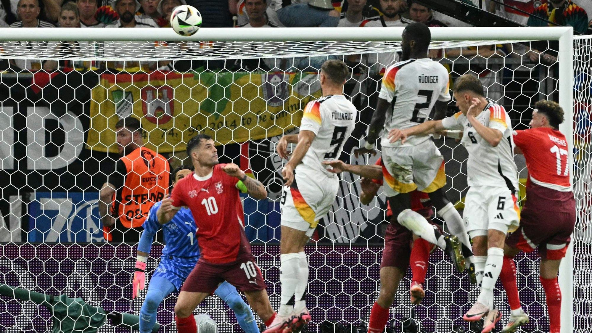 Unwiderstehlich: Niclas Füllkrug konnte sich gegen die Schweiz auf sein überragendes Kopfballtiming verlassen.