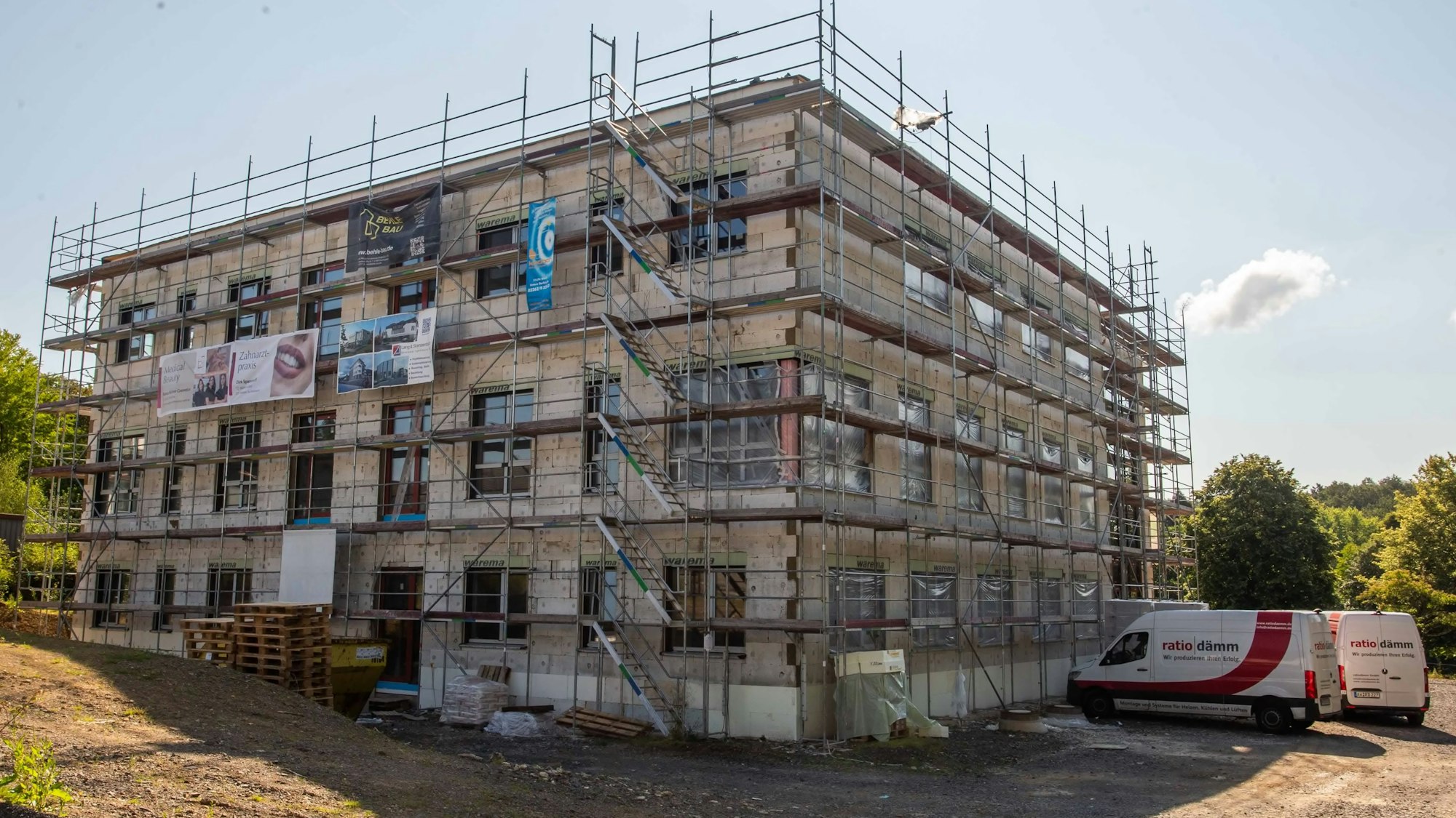 Das gerade im Bau befindliche Medicenter.