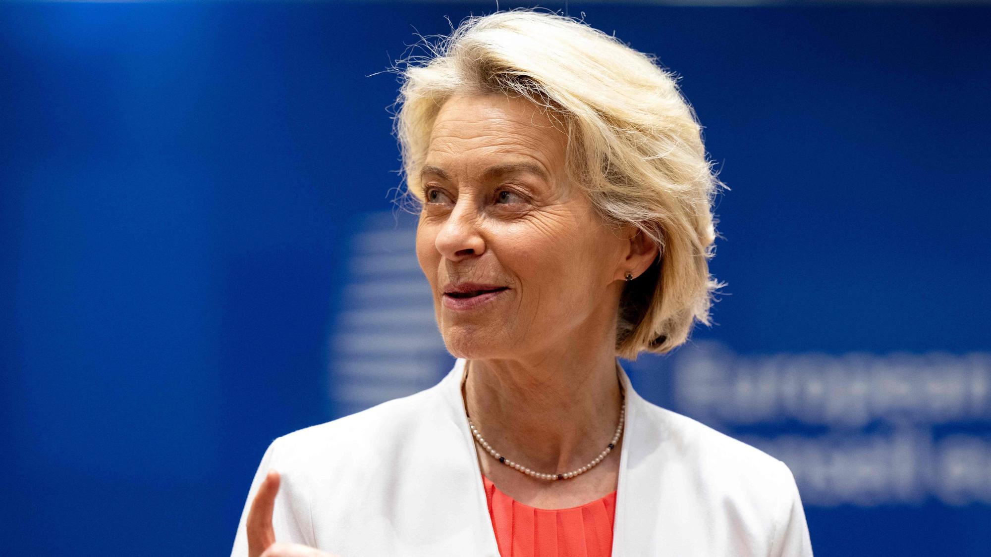 Die Präsidentin der Europäischen Kommission: Ursula von der Leyen.