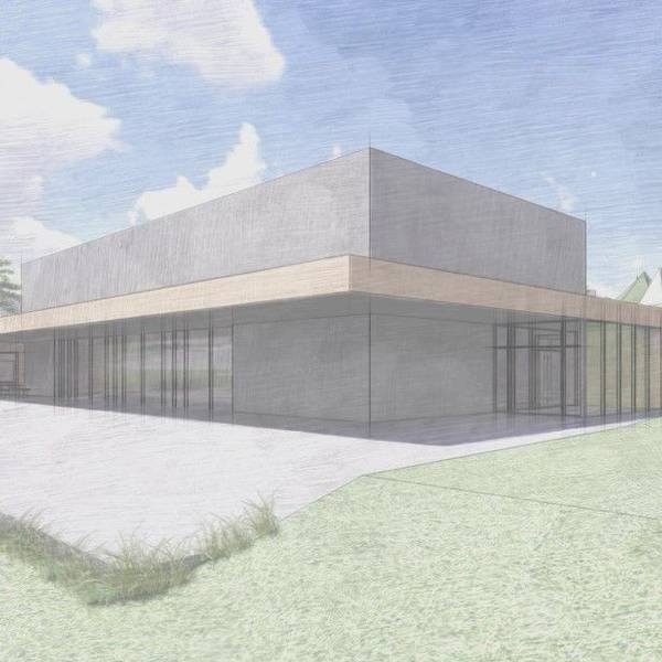 Planung für das neue Sportheim und Bürgerhaus in Sötenich.
