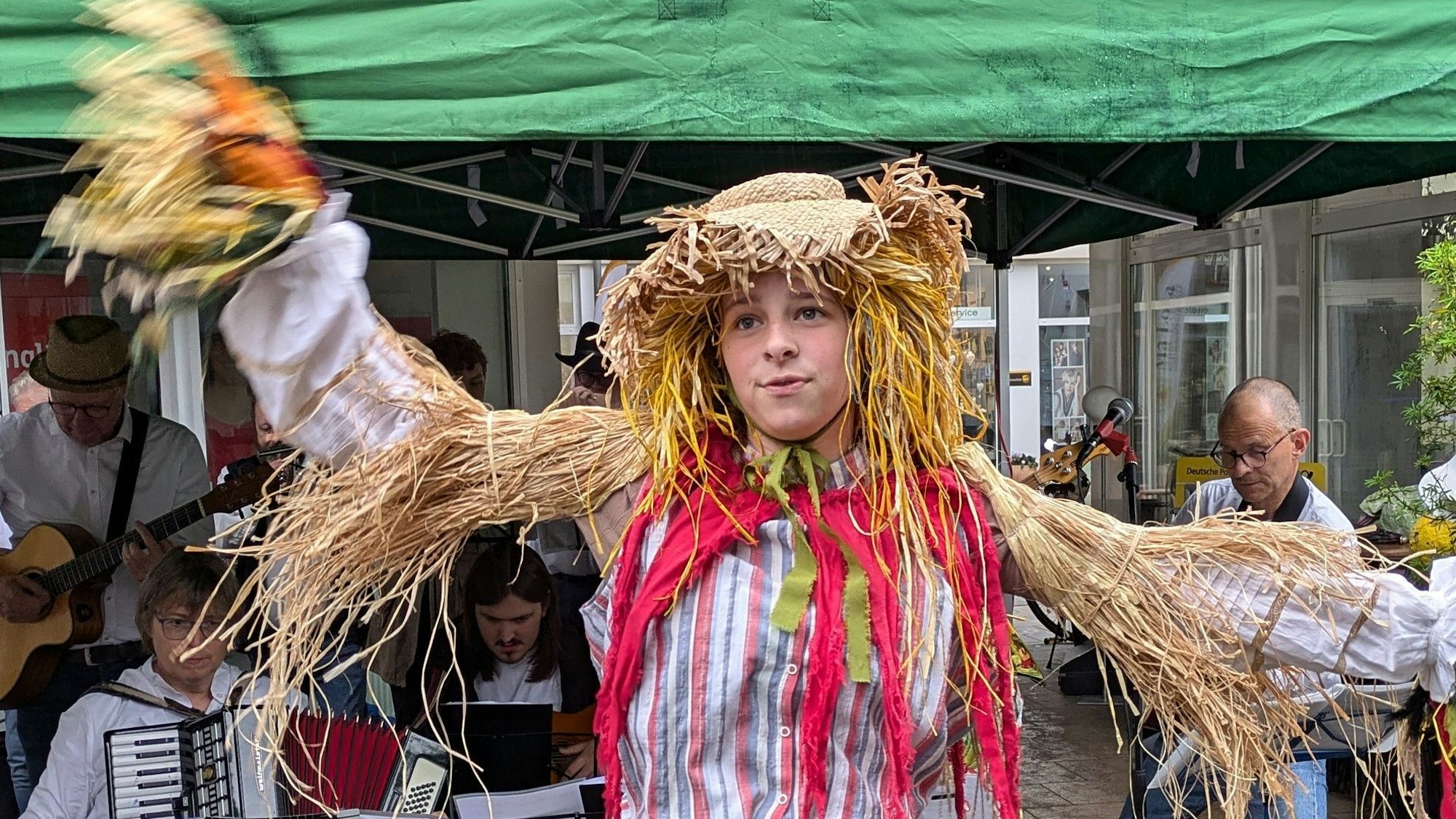 Marietta Inden (13) steht als „Scheuch ohne Verstand“ in ihrer ersten Hauptrolle.