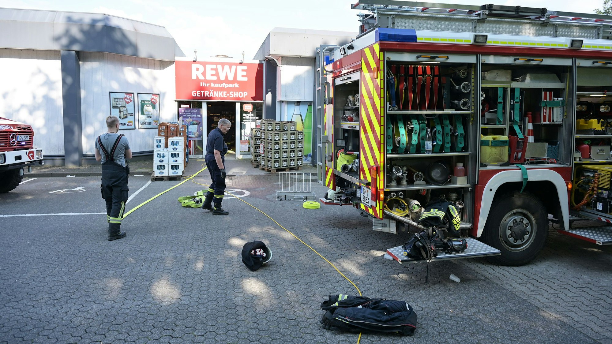Der Rewe-Markt in Schemmen.