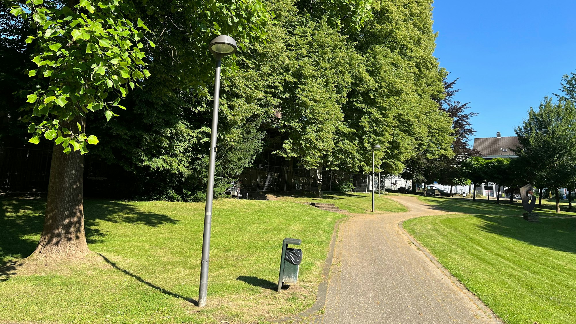 Blick in den Luchtenberg-Richartz-Park in Burscheid.