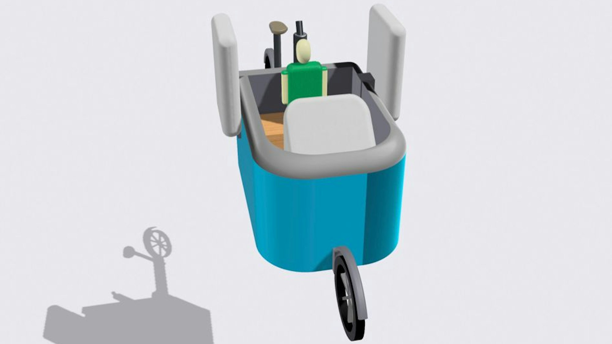 Das Airbag-System von „Cycle Guard“ soll Kinder bei Kollisionen auf dem Lastenrad schützen.