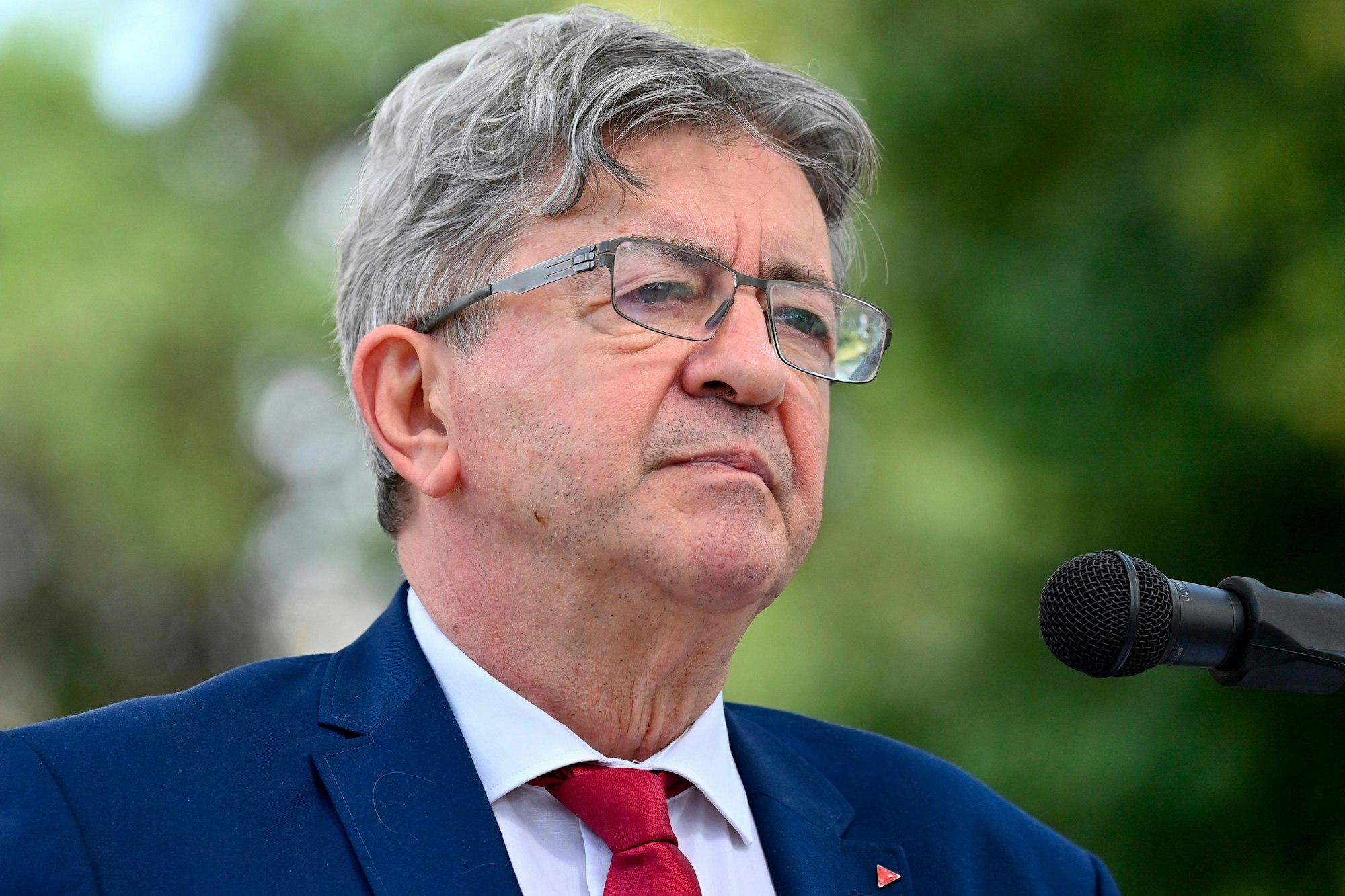 Der Linkspopulist Jean-Luc Mélenchon, bei einer Veranstaltung. (Archivbild)