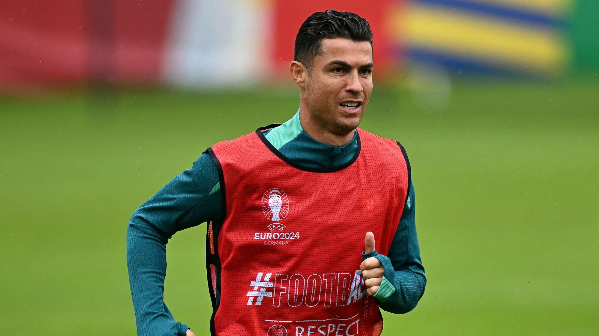 Cristiano Ronaldo beim Training.