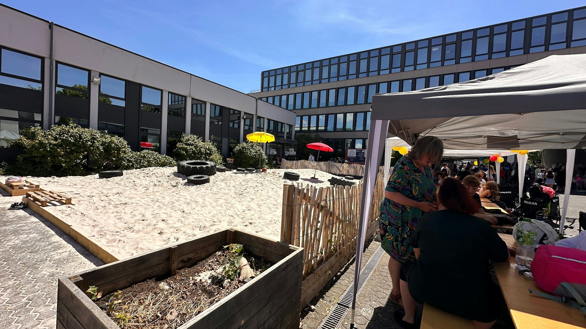 Das Außengelände der Freie Naturschulen