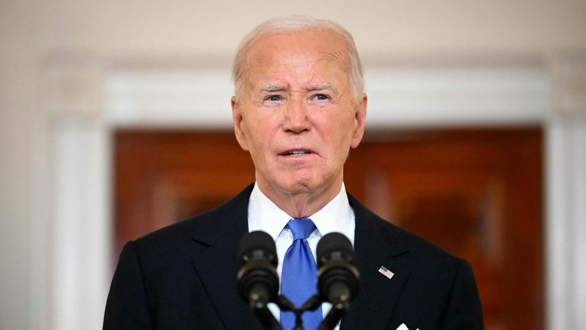 Joe Biden bei einer Rede im Weißen Haus