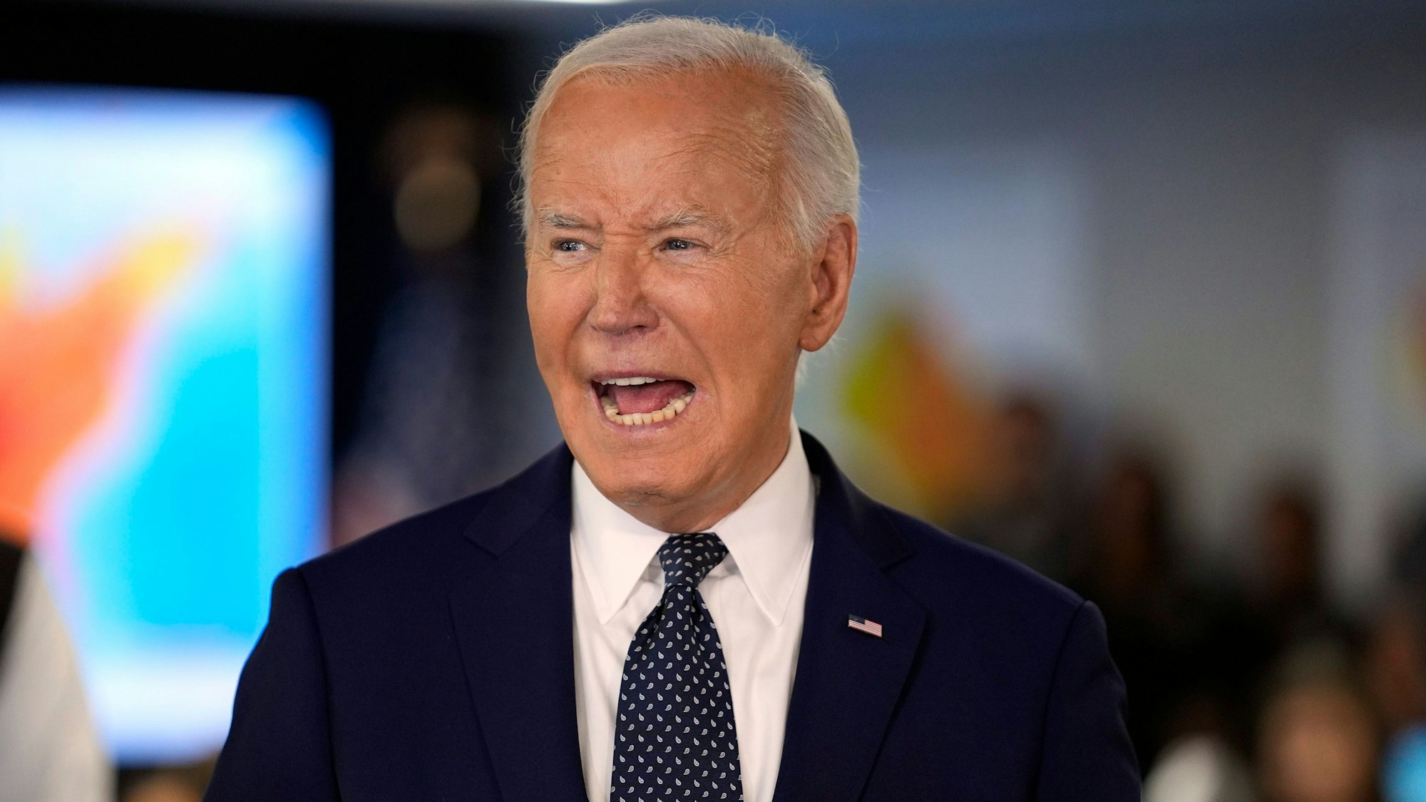 Bei seinen jüngsten Auftritten zeigte sich Joe Biden kämpferisch.