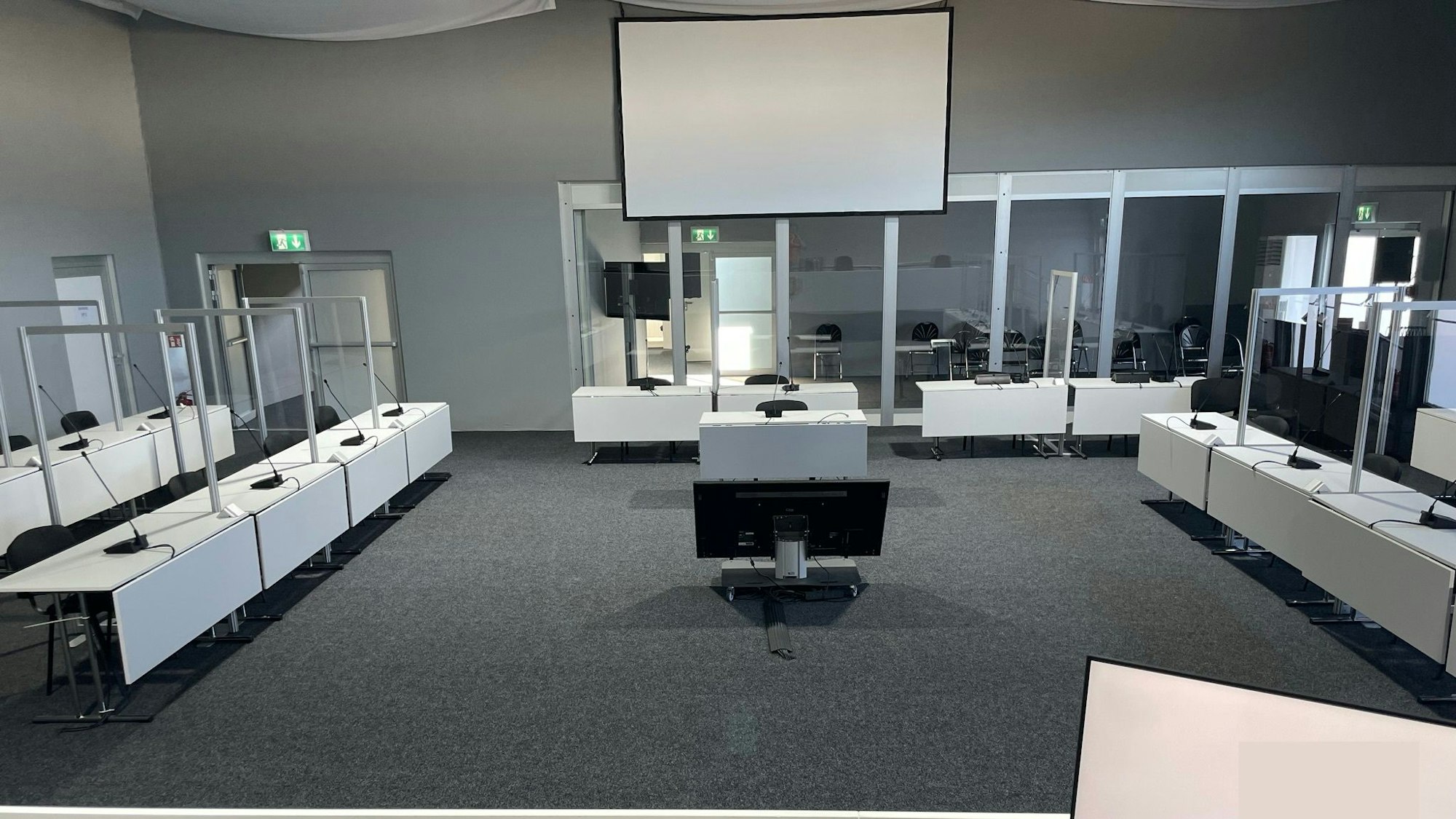 Leichtbauhalle Zelt für Justizzentrum