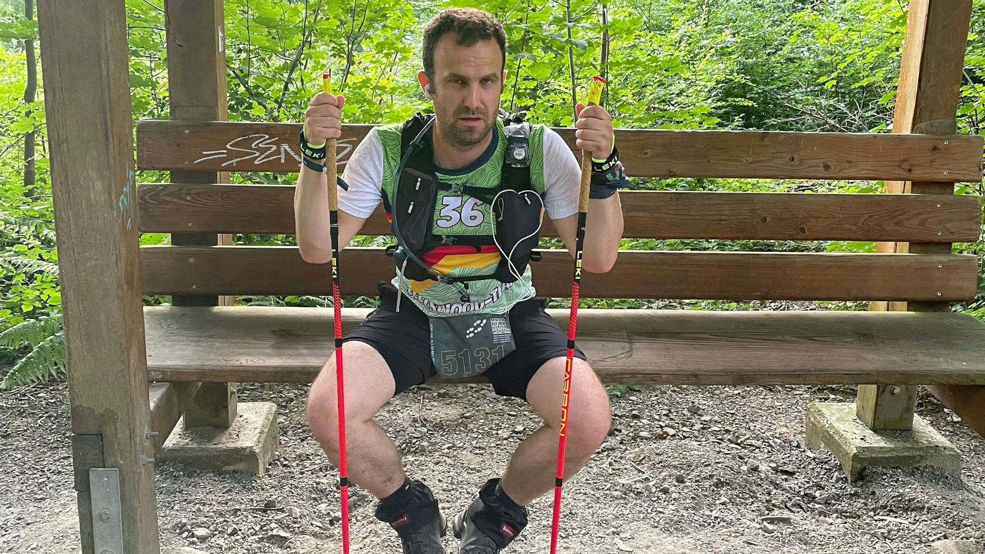 Bei Kilometer 131 ging es für Stocksiefen auf den Monte Troodelöh, der mit 118 Meter höchsten Erhebung in Köln.