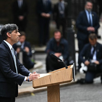 Rishi Sunak spricht nach der Wahl