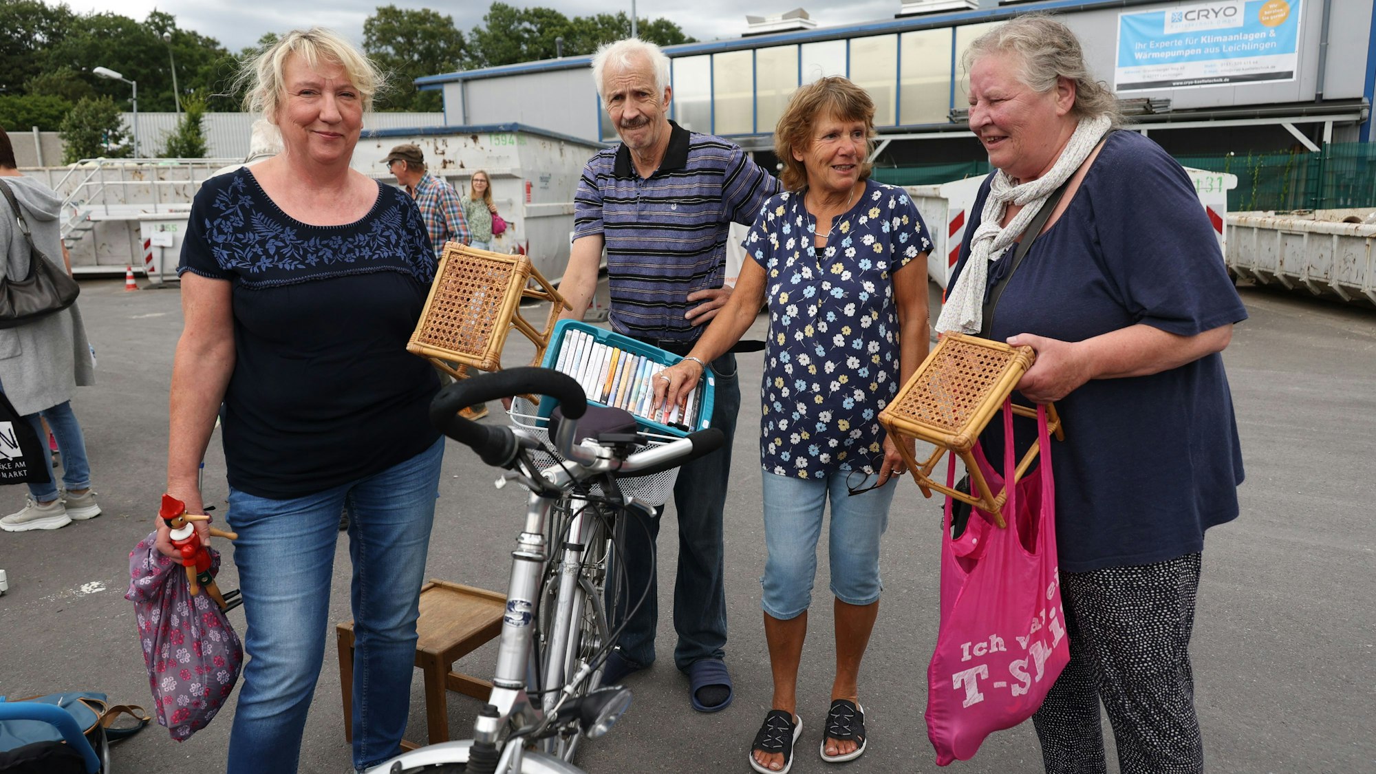 Auf dem Wertstoffhof in Leichlingen