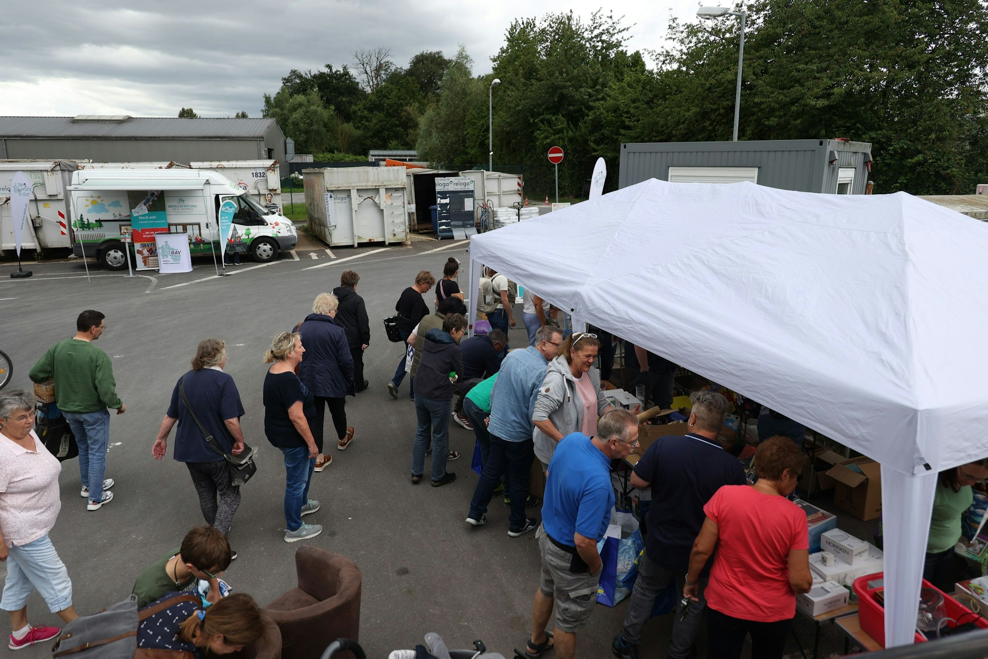 Auf dem Wertstoffhof in Leichlingen Foto: Jessy Schmidt