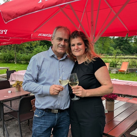 Waldschänke ‚Im Zuschlag‘. Das neue Betreiber-Paar Burhan und Vjollca Mehmeti.