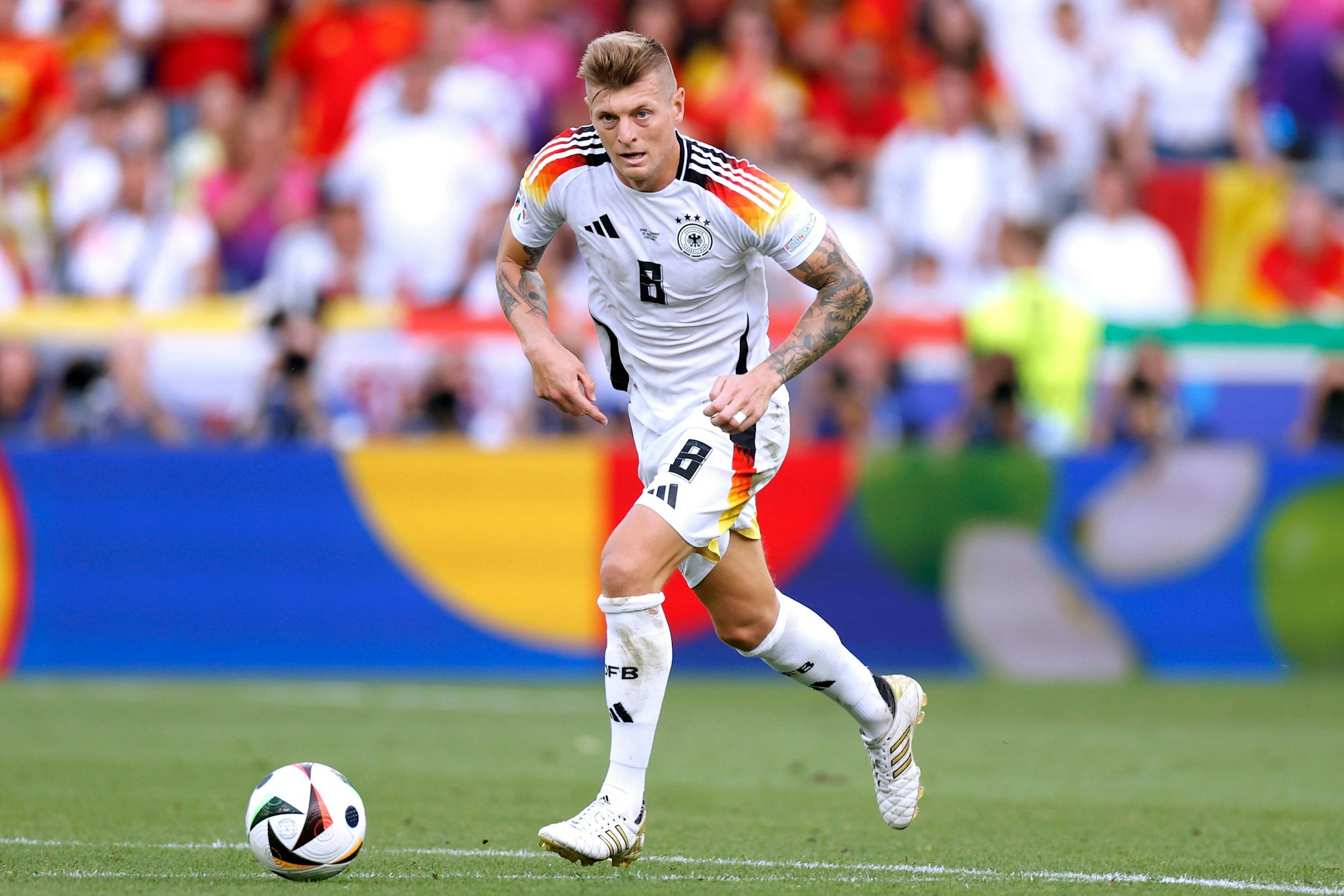 Letzter Auftritt: Toni Kroos im EM-Viertelfinale gegen Spanien.
