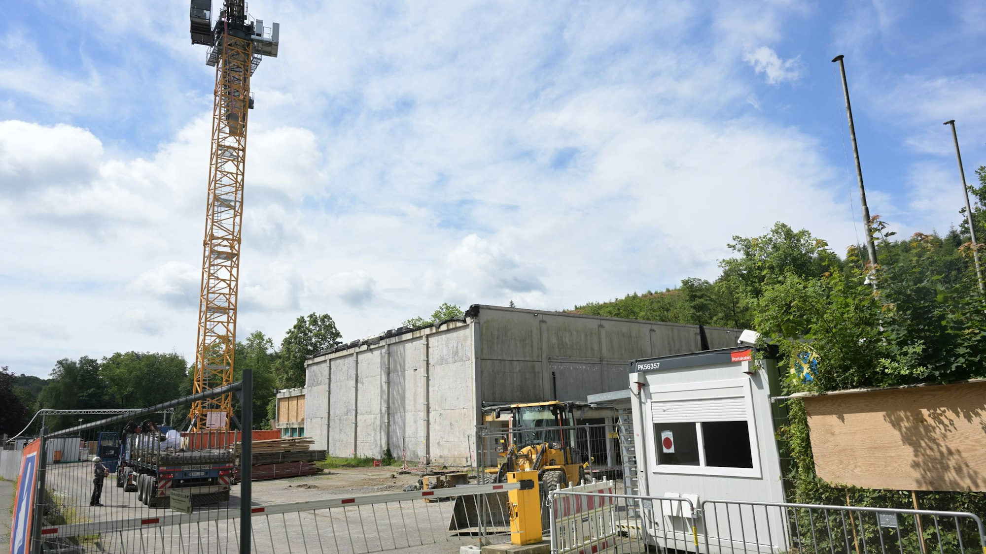 Die Baustelle an der Gesamtschule Kürten