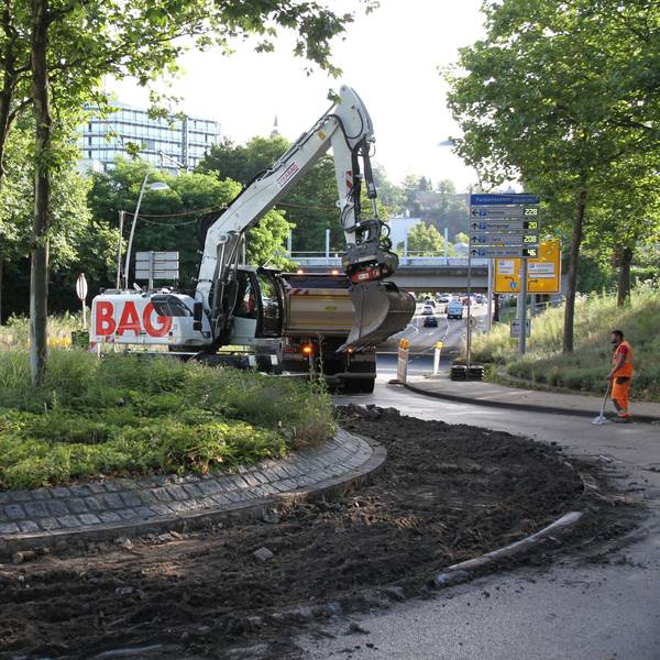 Sanierung des Kreisverkehrs an Bonner Straße/Konrad-Adenauer-Allee/Pleiser Hecke in Siegburg