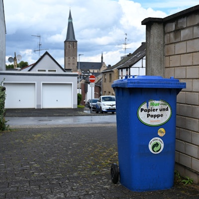 Die blaue Tonne in Kerpen.