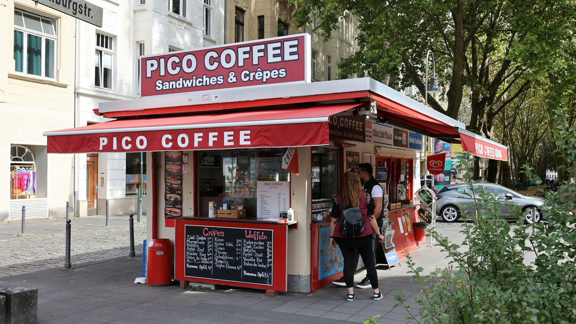 Kiosk Pico Coffee im Agnesviertel.