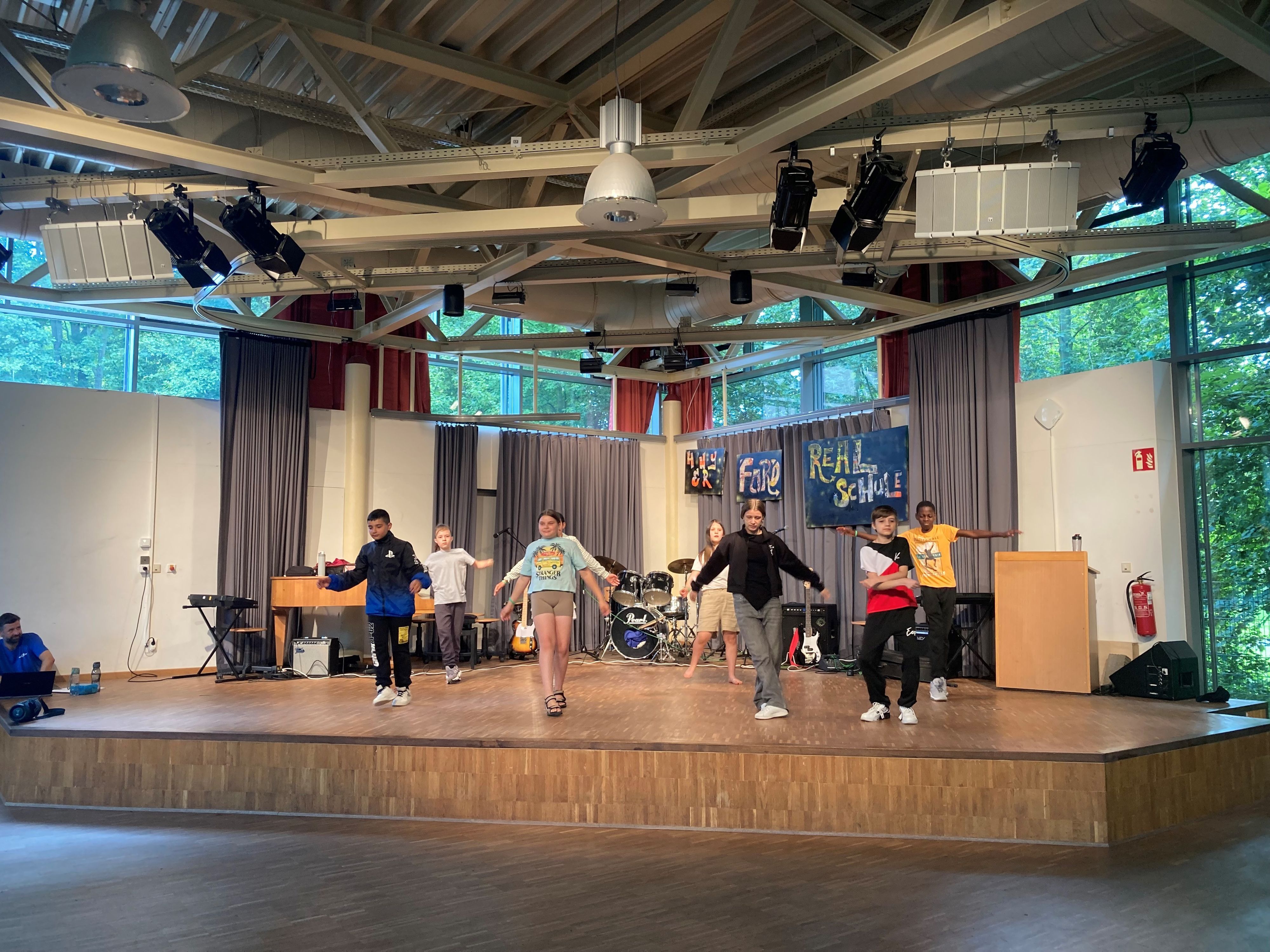 Hip-Hop-Tanz beim Talentworkshop.