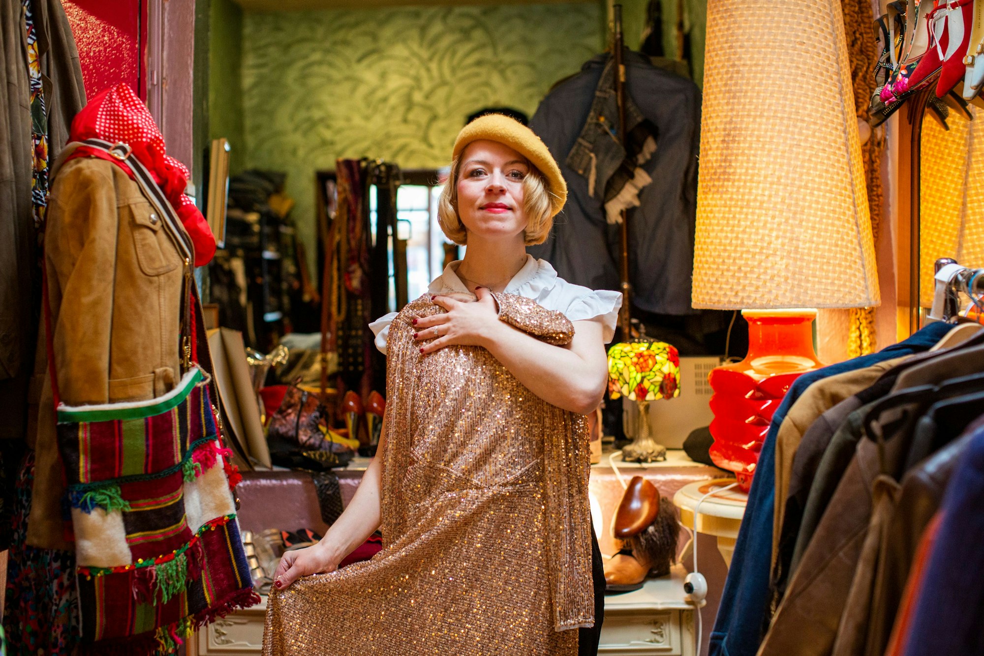 Mareike Marx setzt voll auf Kleidung, die bereits ein erstes Leben hatte.