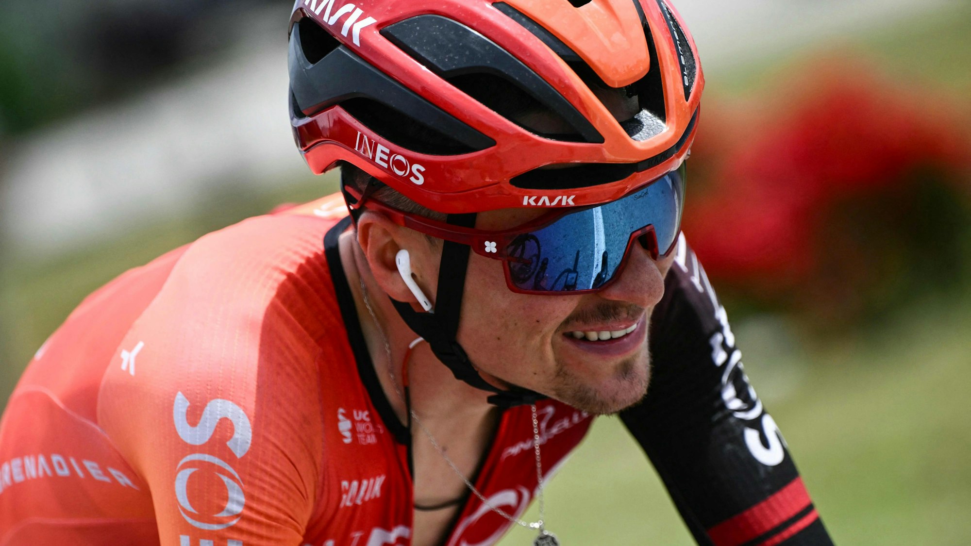 Nahaufnahme von Tom Pidcock.