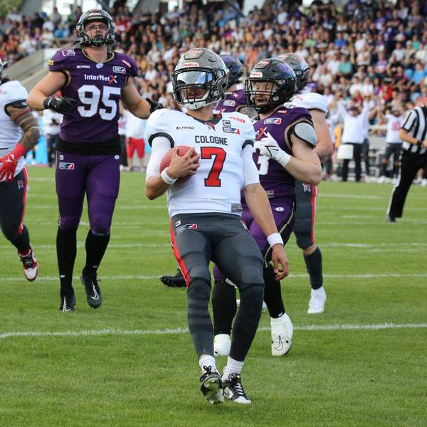13.07.2024 xmgoodx Frankfurt am Main, PSD Bank Arena American Football - ELF European League of Football 2024 - Cologne Centurions vs Frankfurt Galaxy Isaiah Weed Cologne Centurions mit dem Ball *** 13 07 2024 xmgoodx Frankfurt am Main, PSD Bank Arena American Football ELF European League of Football 2024 Cologne Centurions vs Frankfurt Galaxy Isaiah Weed Cologne Centurions with the ball