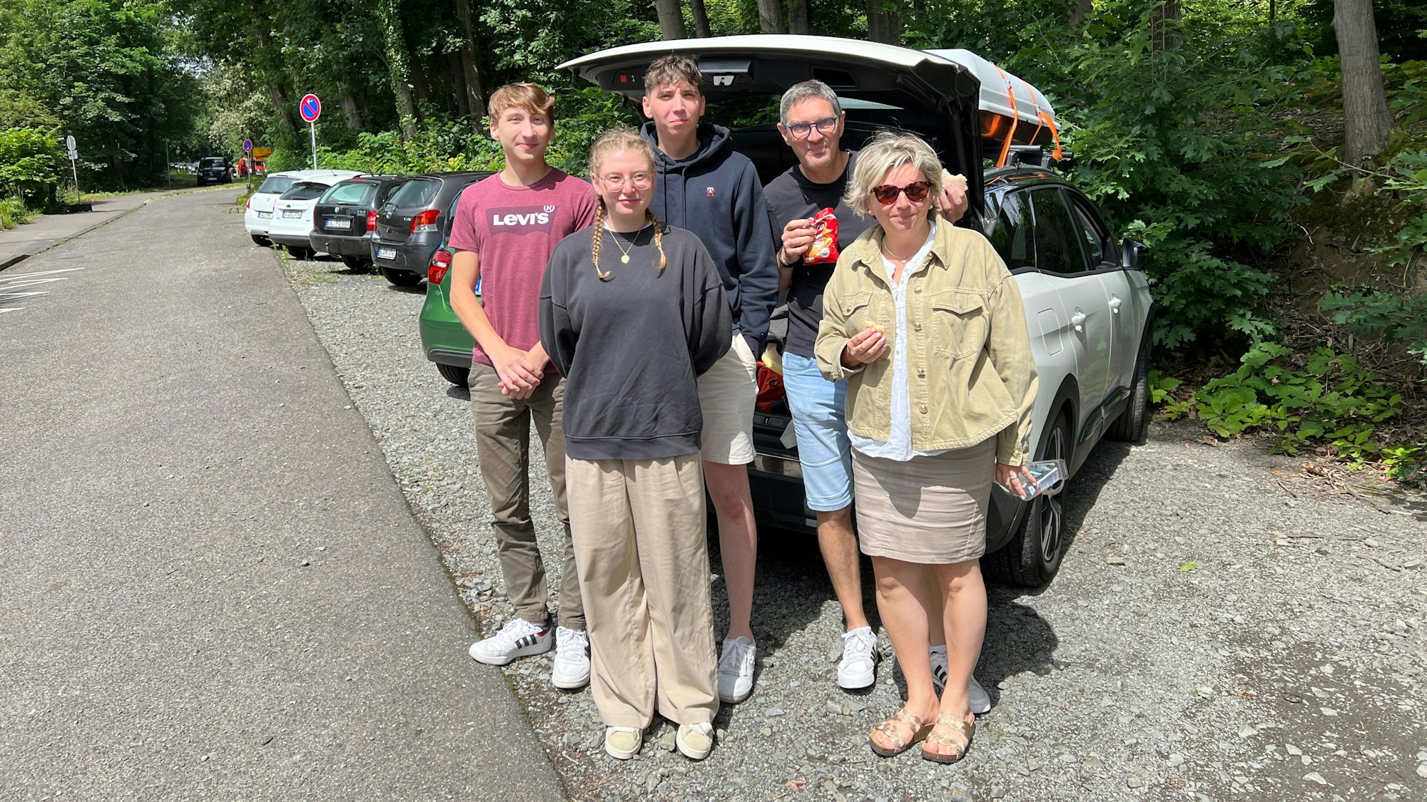 Familie Lescot ist auf dem Weg in den Urlaub und macht Rast in Immekeppel.