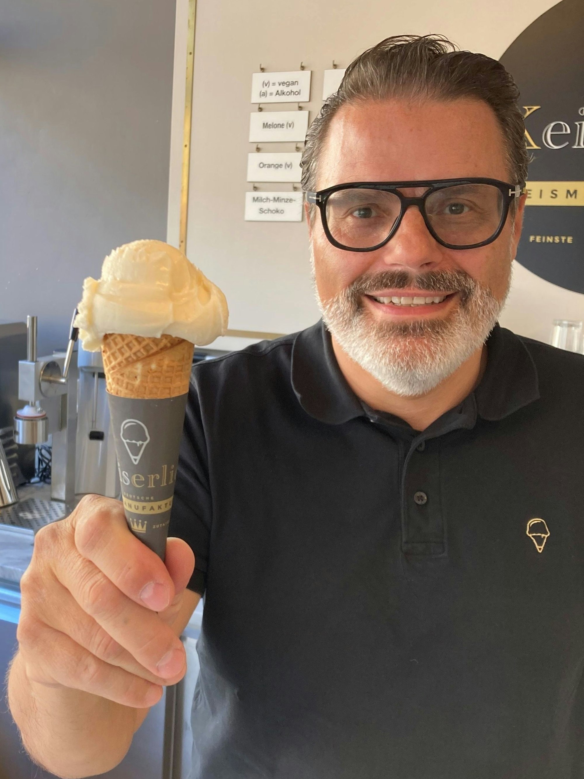 Keiserlich-Chef Rainer Winter in seiner Sülzer Eisdiele.