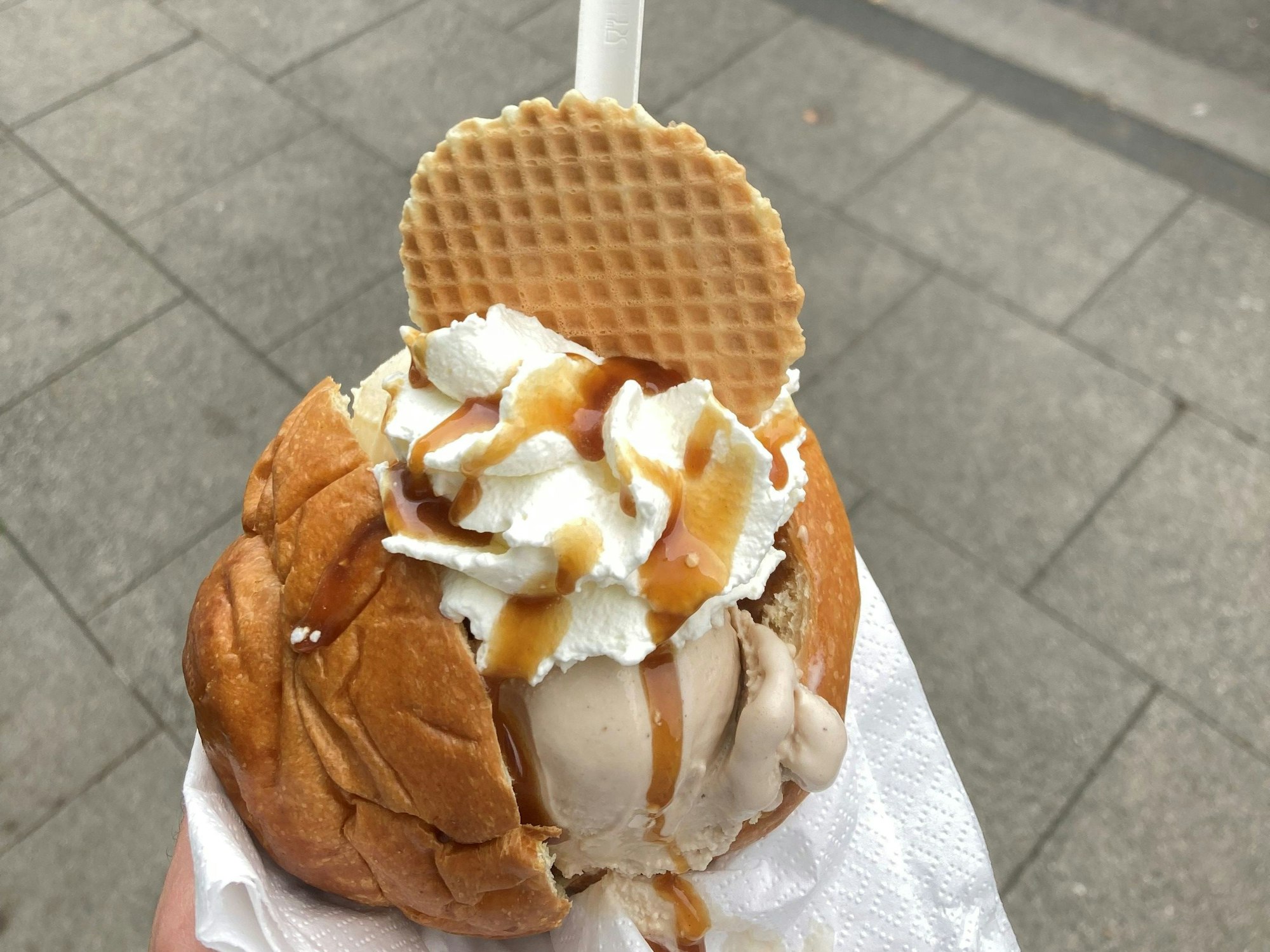Das Brioche-Eis von Il Gelato di Ferigo.